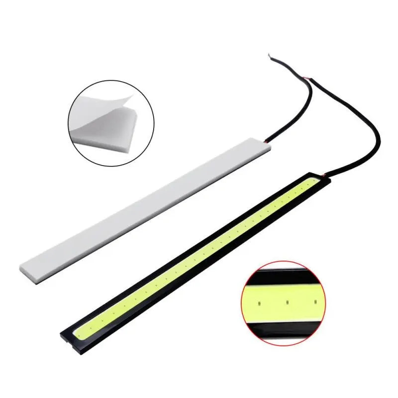 2pcs 17cm Universal Waterproof Daytime Running Lights | COB Fog Lamp Strip Lights