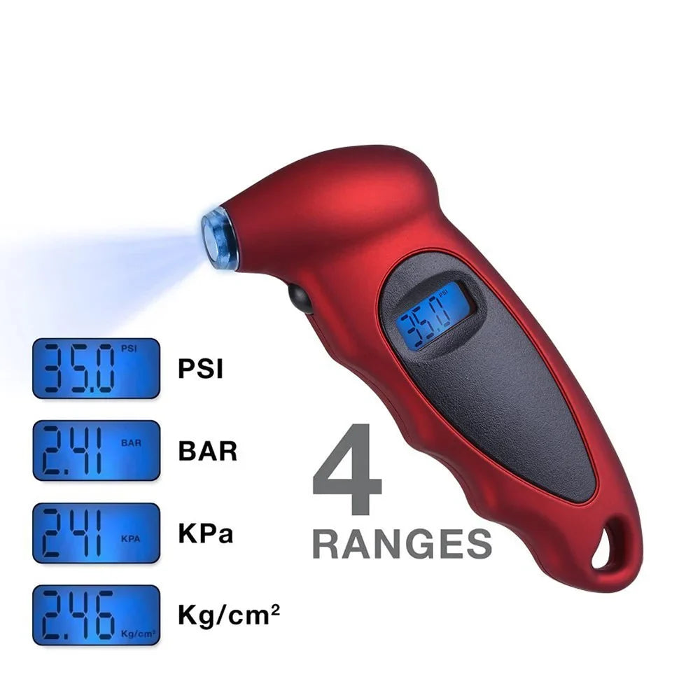 Digital Tire Pressure Gauge | High Precision Backlit Car Tyre Air Meter