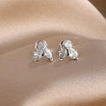 2026 New Fashion Hoop Earrings Set for Women | Ginkgo Leaf Enamel Flower Stud, Cute Crown Heart Zircon Earrings