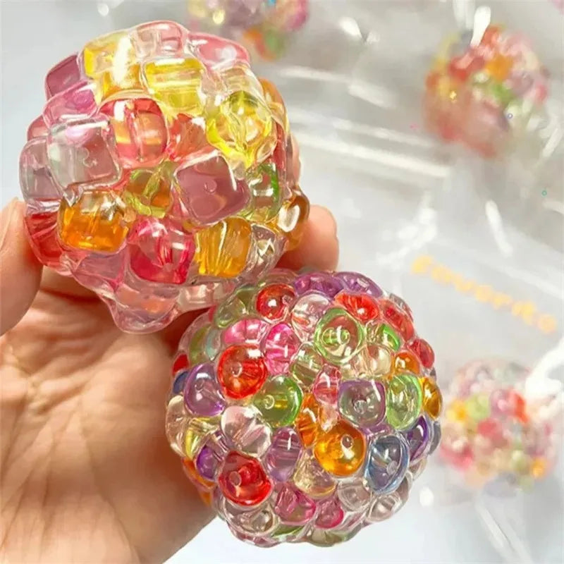 Squishy Balls Ice Beads Stress Relief Toy | Super Soft Sensory Fidget Toy for Kids Adults