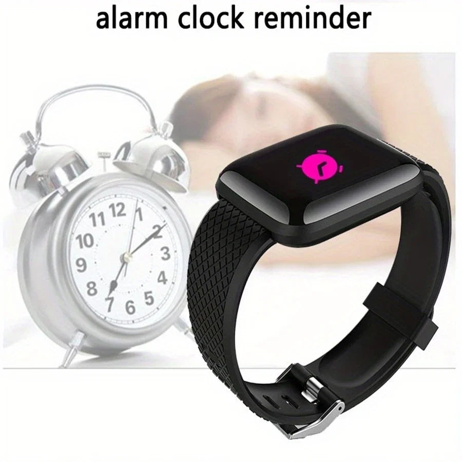 116 Smartwatch for Men Women | Fitness Tracker with Heart Rate Monitor and Message Alerts