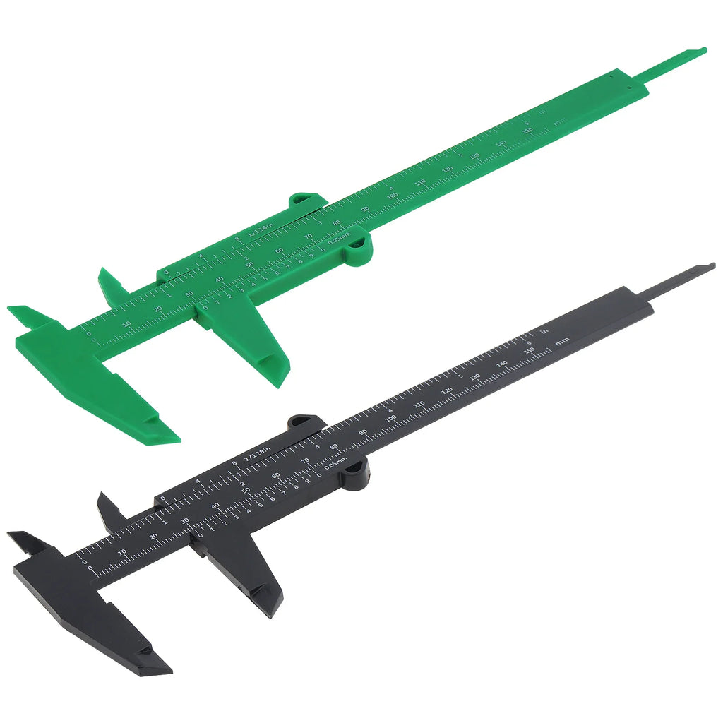 Double Scale Plastic Vernier Caliper 0-150mm | Portable Mini Measuring Tool for Carpentry and Jewelry