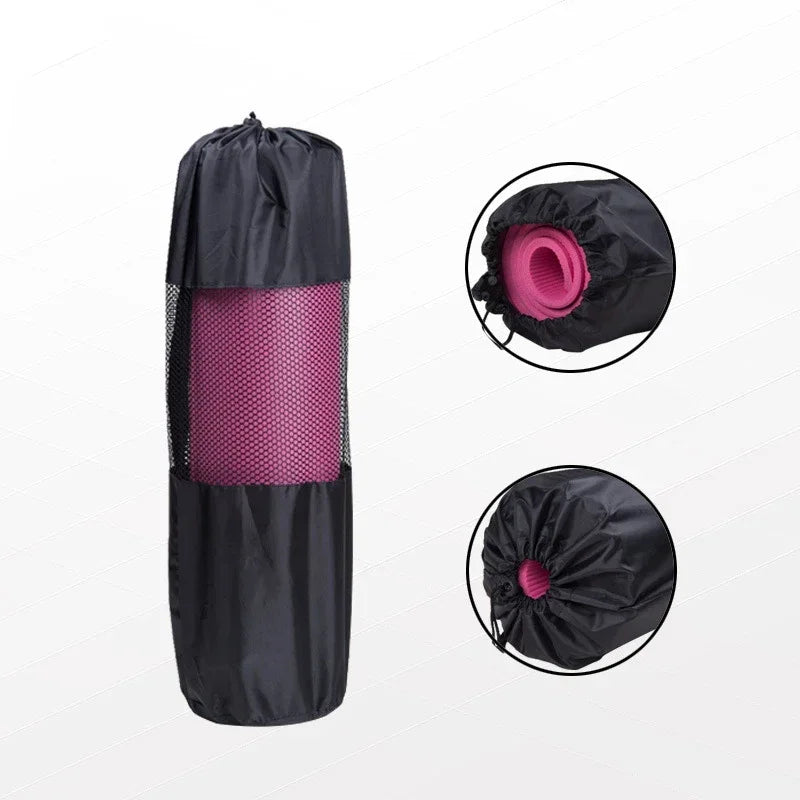 Nylon Yoga Mat Bag | Adjustable Strap Carrier for Pilates and Fitness