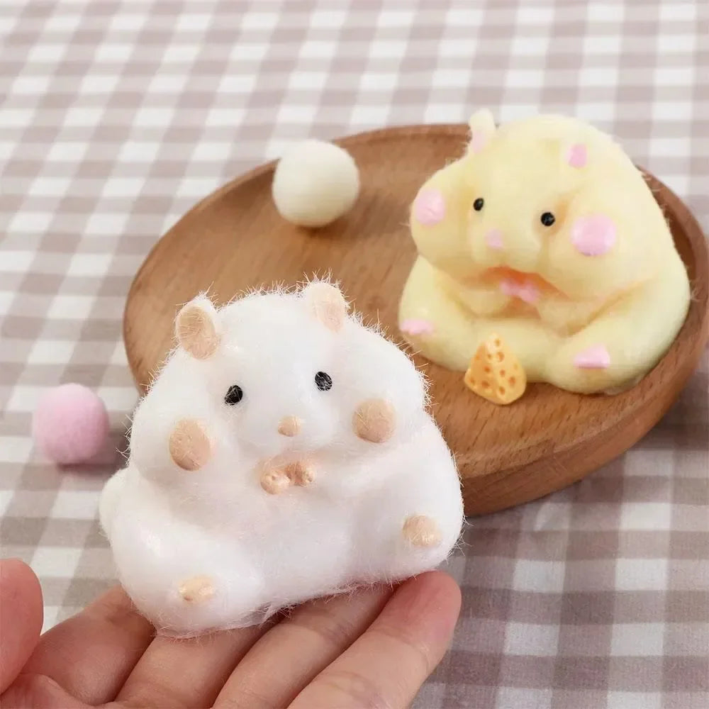 Cute Hamster Squeeze Toy | Fidget Sensory Stress Relief Gift for Kids and Adults