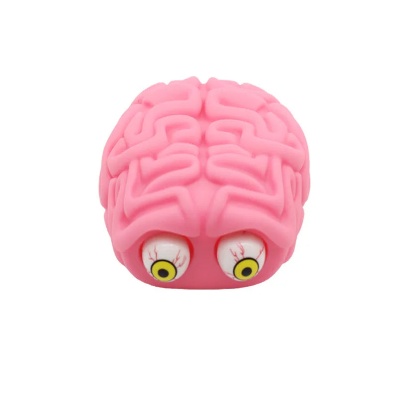 Anti Stress Flippy Brain Squishy Eye Popping Squeeze Fidget Toy | Stress Relief for Kids and Adults