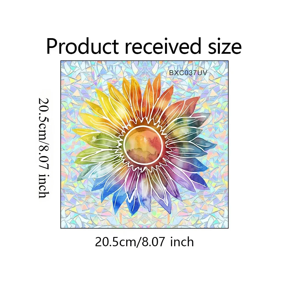 Sunflower Window Decals | Rainbow Maker Self-Adhesive Wall Stickers