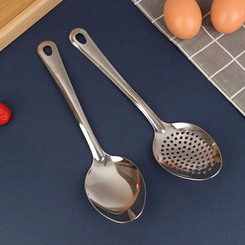 Stainless Steel Strainer Spoon | Perforated Colander Spoon for Kitchen Cooking