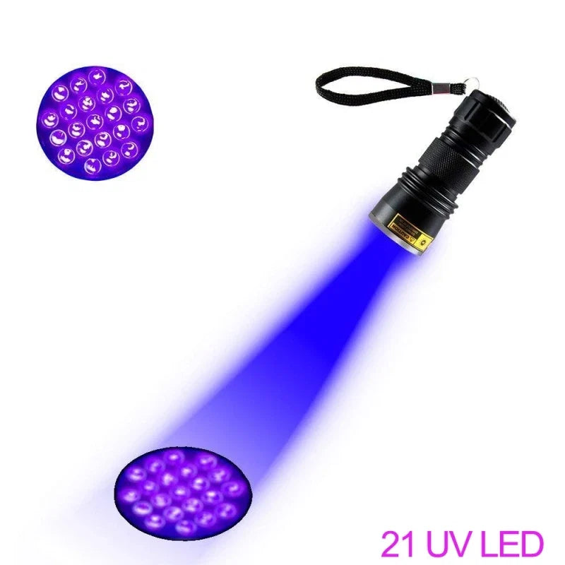 395nm UV Black Light Flashlight | Pet Urine Detector for Dog Stains and Bed Bugs