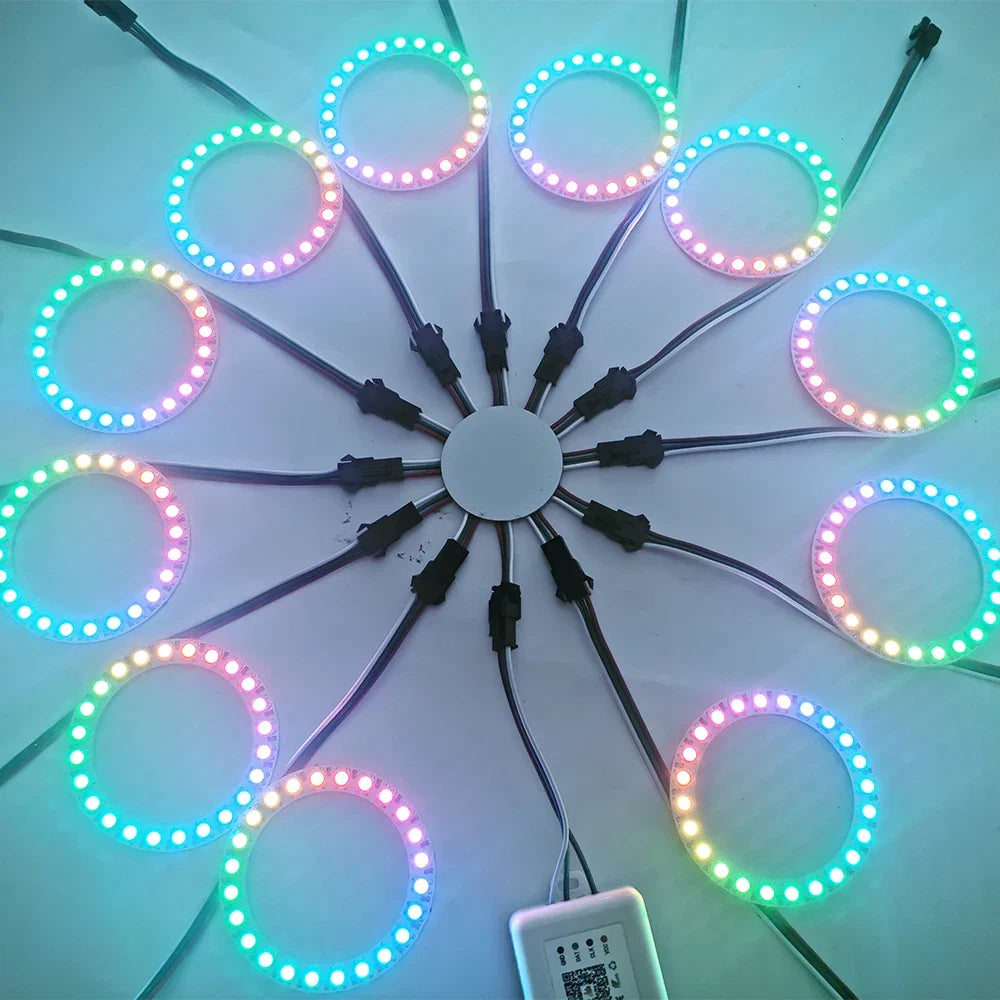 WS2812B LED Firework Light Module Panel 10/11/12/13 Channel | Individually Addressable Pixel Strip Ring