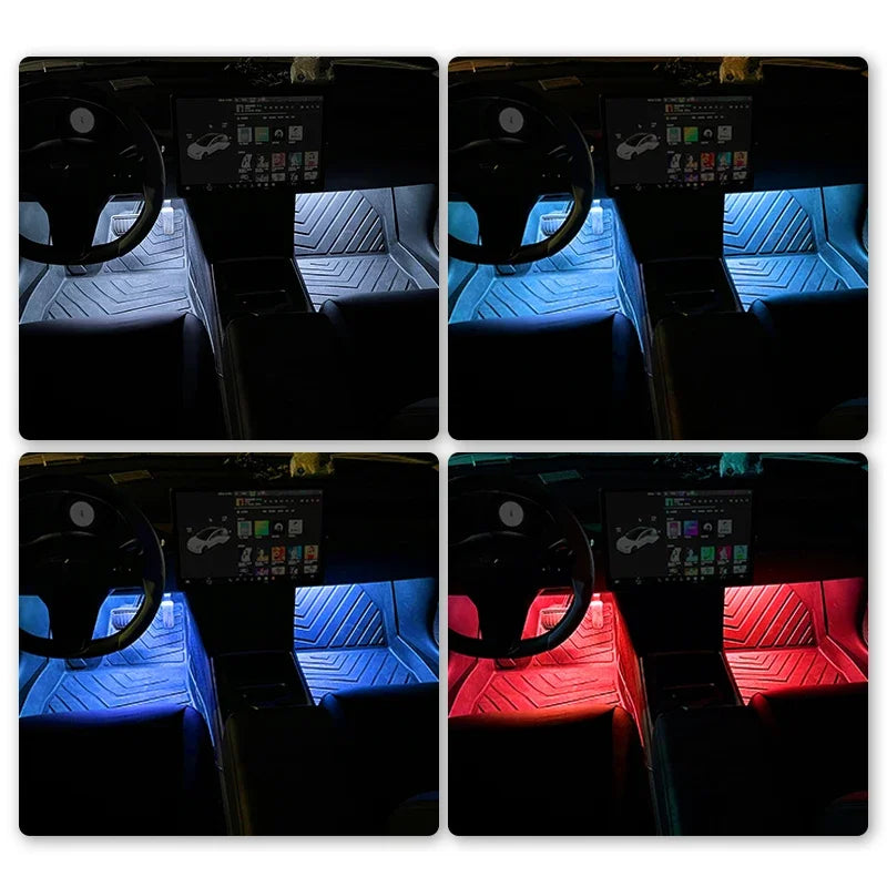 Led Car Ambient Light with USB | Universal Interior Foot Lamp Decoration