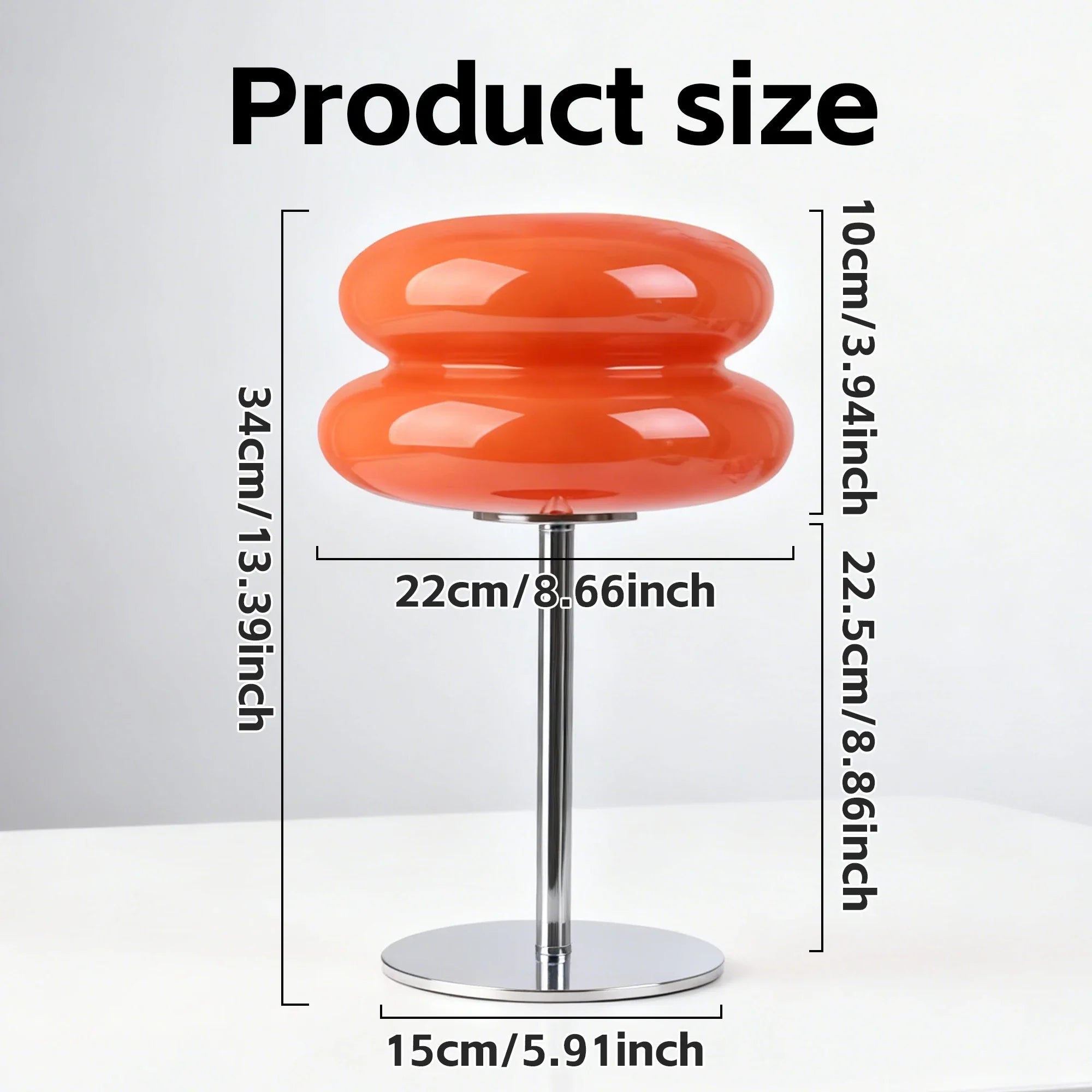 Macaron Glass Table Lamp Trichromatic Dimming Living Room Atmosphere Lamps Eye Protection Night Light Girl Bedroom Bedside Decor