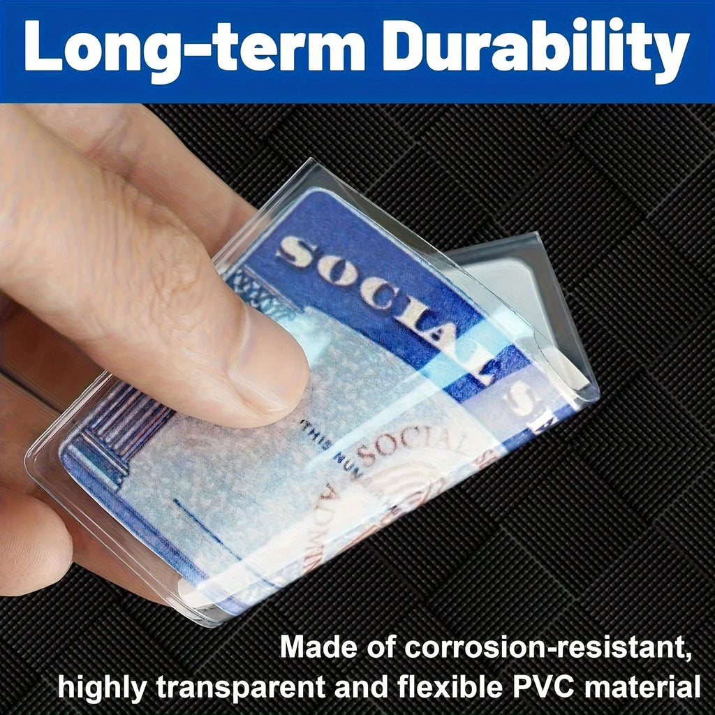 8 Pcs PVC Card Protective Cover | Secure Storage Solution for Credit Cards and ID
