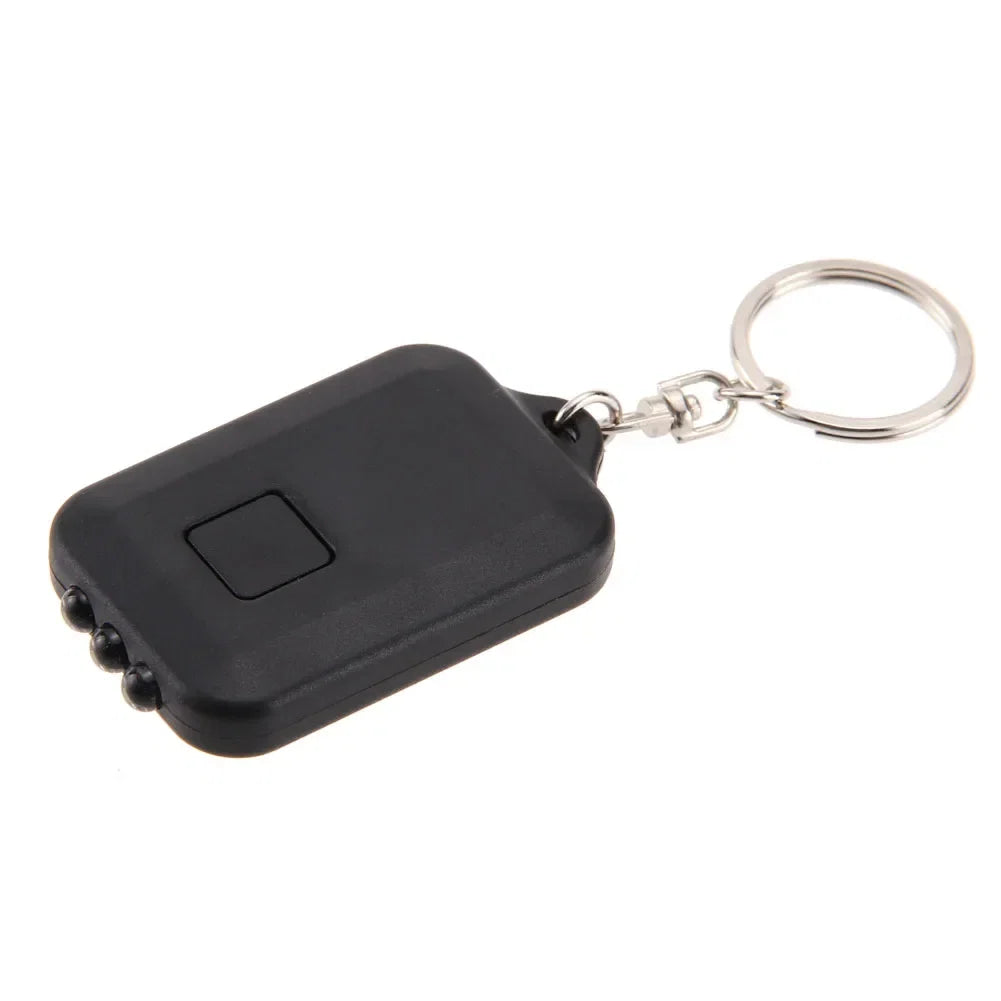 Portable LED Keychain Solar Flashlight | Mini Self-Defense Torch for Outdoor Hiking