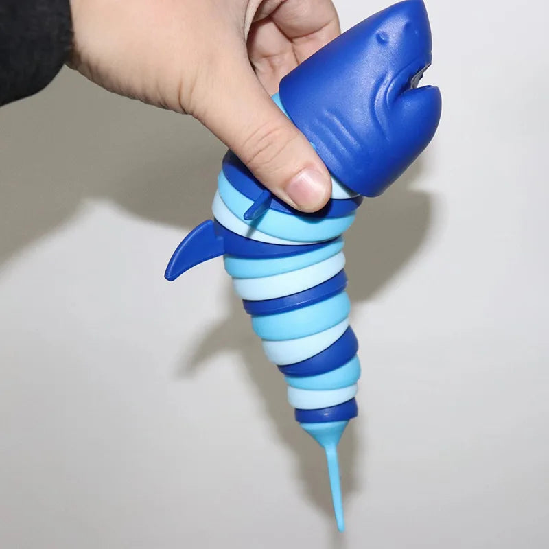 3D Articulated Shark Stress Reliever Hand Toy | Sensory Fidget Toy for Adults and Kids