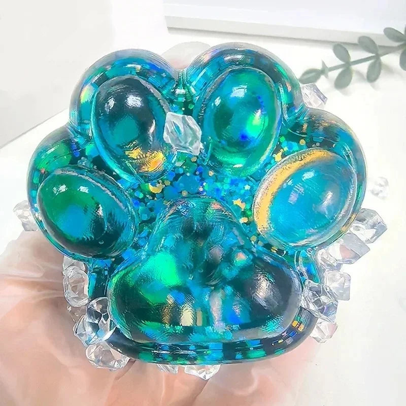 Taba Squishy Cat Paw Fidget Toy | Kawaii Stress Relief Squeeze Toy