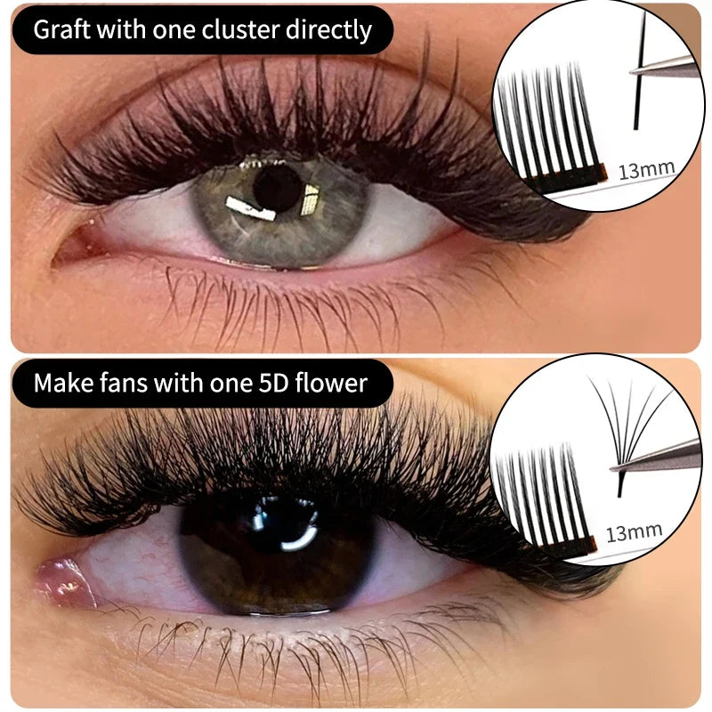 Winky Beauty 5D Flora Lashes 0.07mm Easy Fan Eyelash Extensions | Premade Volume 12 Rows