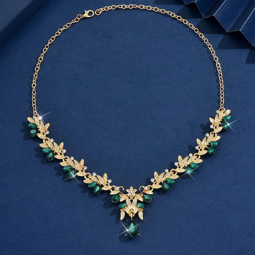 Water Drop Pendant Necklace | Light Luxury Fashion Jewelry