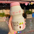 480ml Kawaii Plastic Water Bottle for Girls | Cute Reusable Drinkware