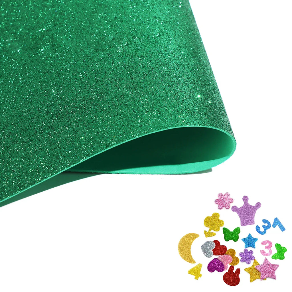 Glitter EVA Foam Sheet 40x60cm | Self-Adhesive Sparkly Foam Paper for DIY Crafts and Decor