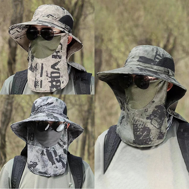 UV Protection Sun Hat | Outdoor Fishing and Hiking Cap with Neck Flap