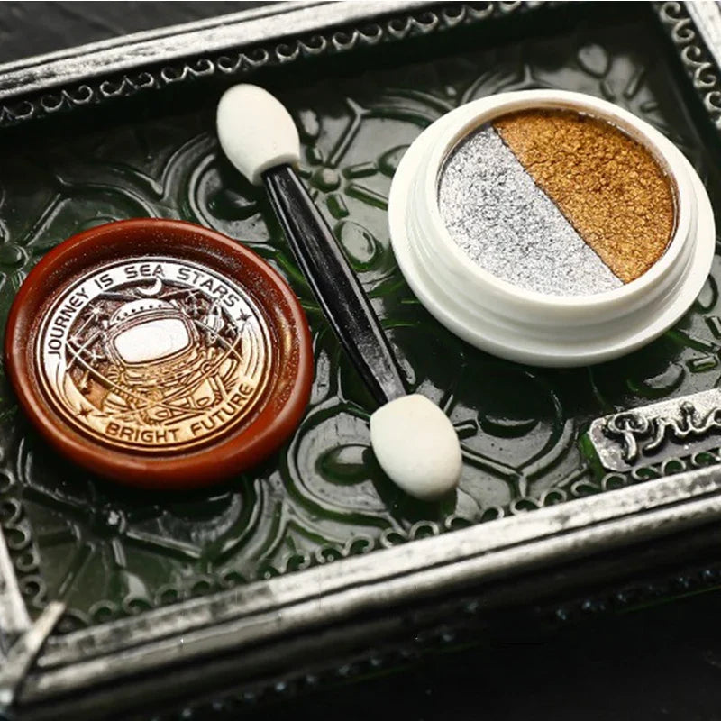 Fire Lacquer Glitter Wax Seal Stamp | DIY Invitation Decor
