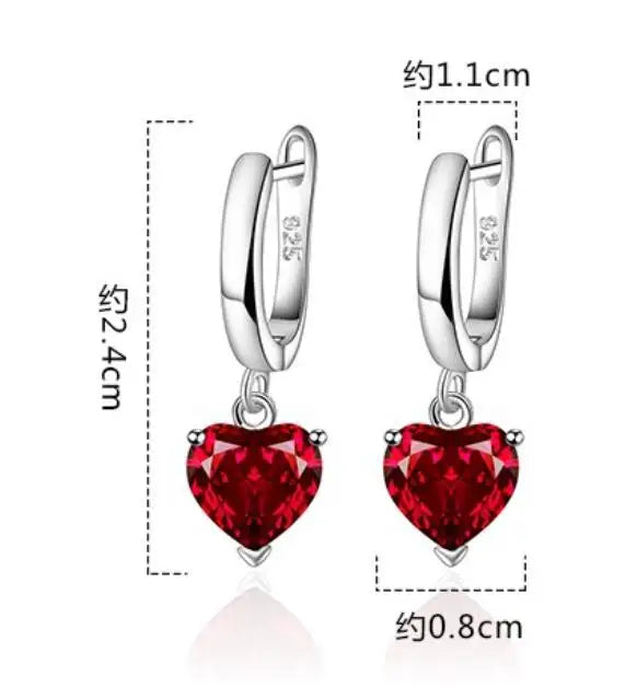 Square Gemstone Stud Earrings Set | 925 Sterling Silver Multi-Color Birthstone Earrings