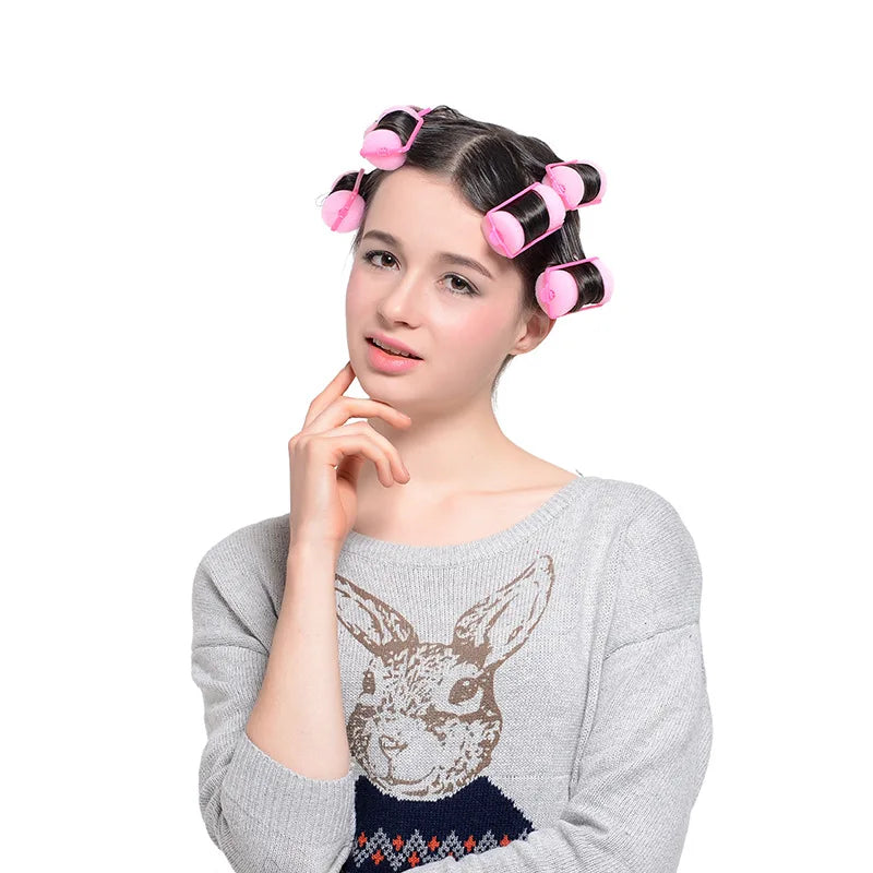 Soft Sponge Foam Cushion Hair Rollers | DIY Home Hair Styling Kit