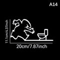 La Linea Minimalist Line Art Door Sticker | Home Decoration