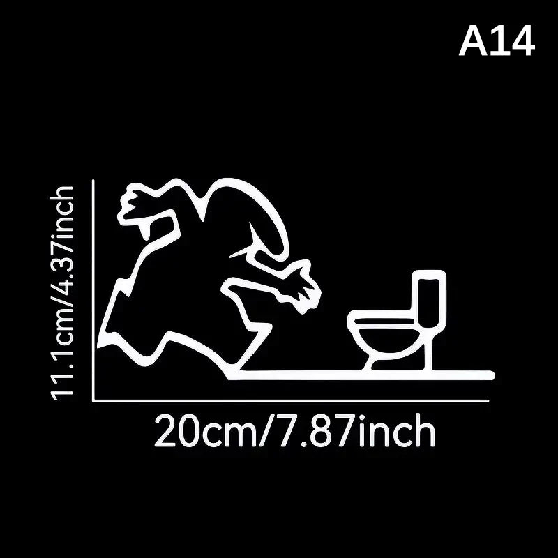 La Linea Minimalist Line Art Door Sticker | Home Decoration