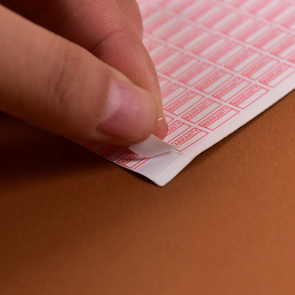 1000pcs Warranty Void If Removed Stickers | Red Security Seals