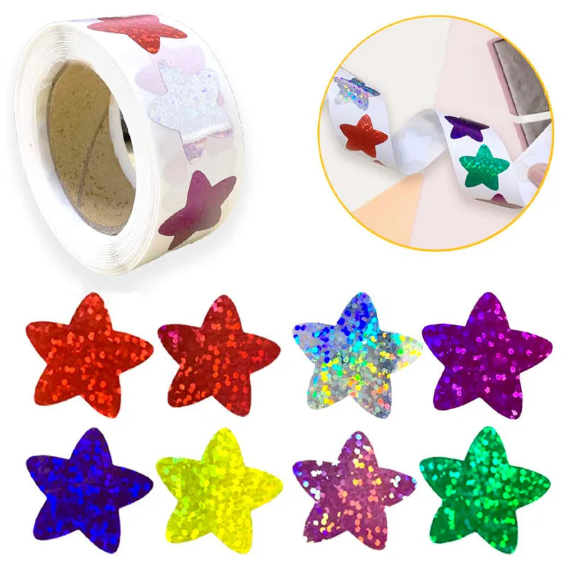 Heart Thank You Stickers | Small Roll Packaging Stickers for Photocard Decor