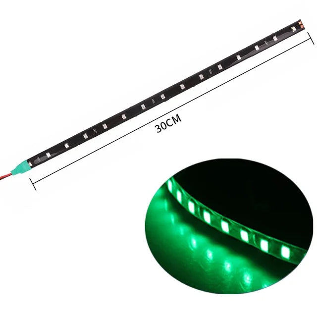 Car Led Strip Light 30cm | 12V Waterproof Interior Decoration for Car Motorcycle