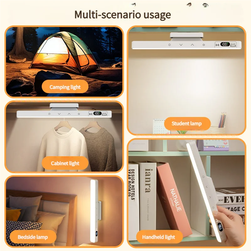 Rechargeable Desk Lamp | Magnetic USB LED Reading Light with Dimming
