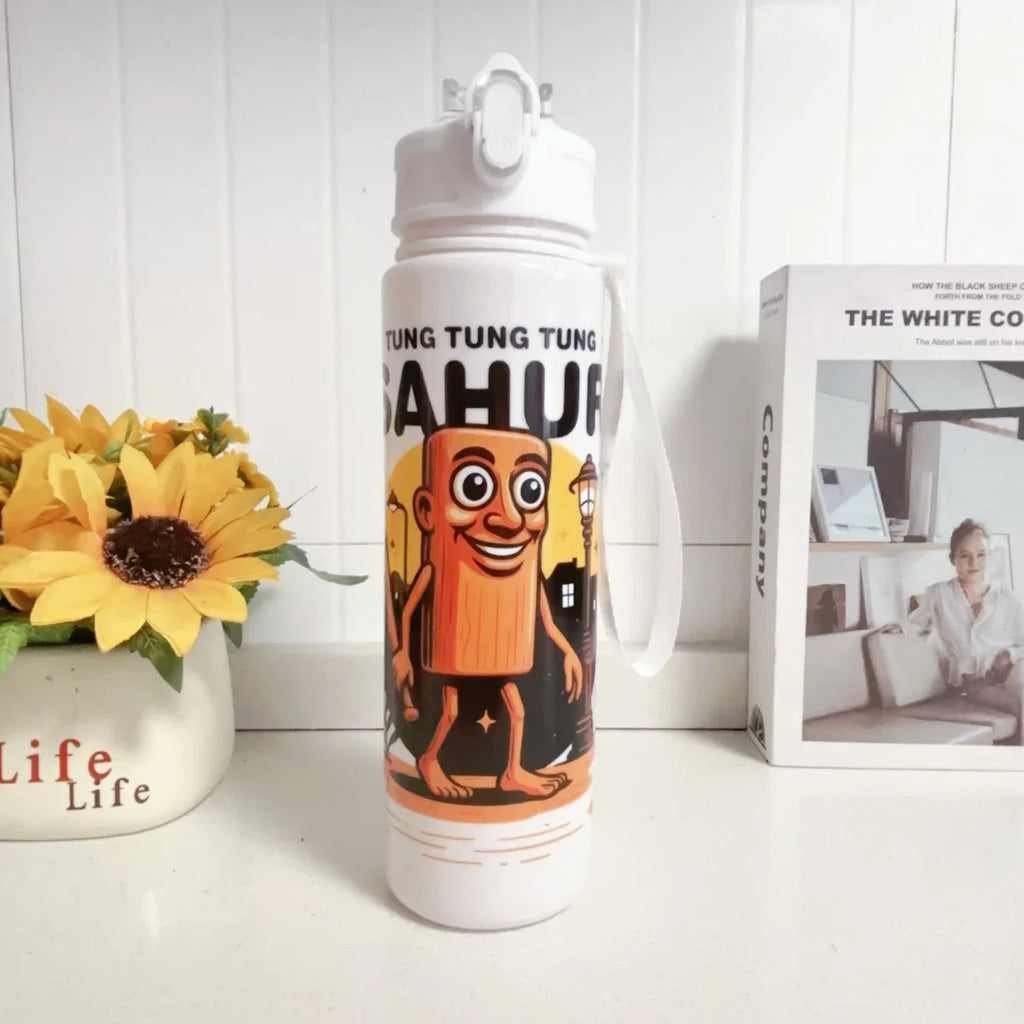750ML Italian Brainrot Water Bottle | Outdoor Drinking Cartoon Sports Cup