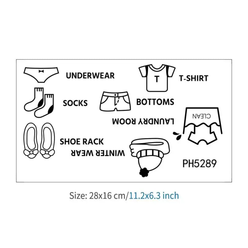 Baby Boy Clothes Stickers | Cute Wall Decals for Nursery and Bedroom Decor