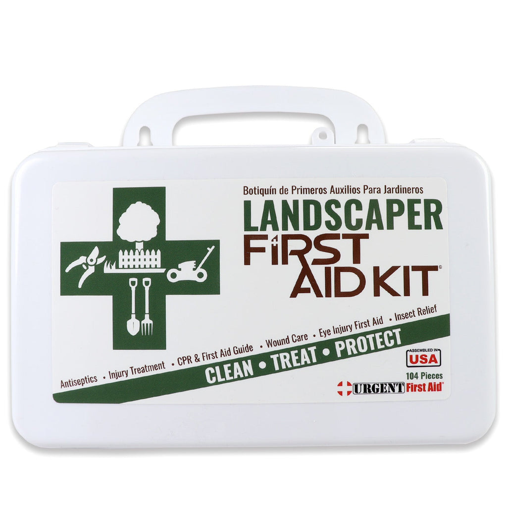 Landscaper's First Aid Kit - 10 Unit - 103 Piece - Plastic Case