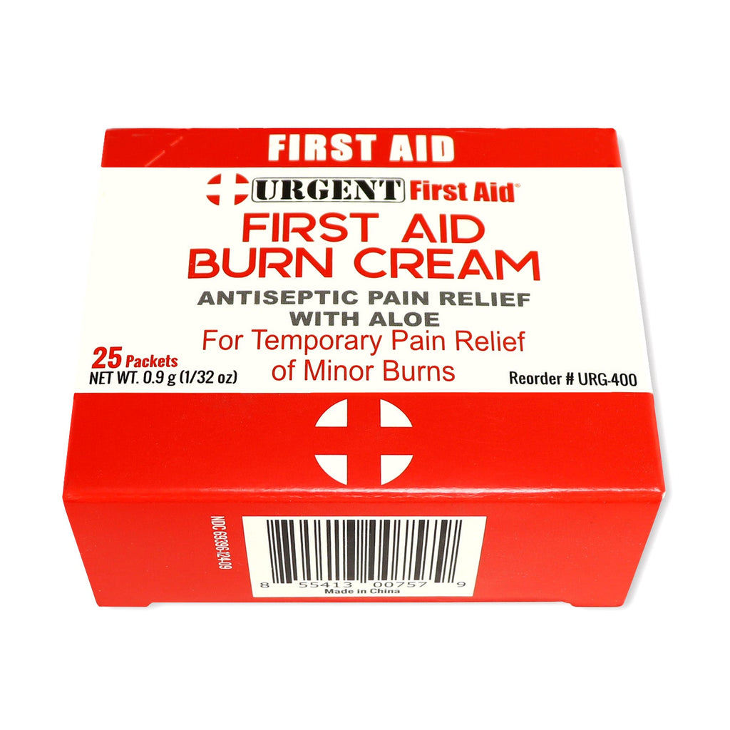 First Aid & Burn Cream .9gram, 25 Packets Per Box