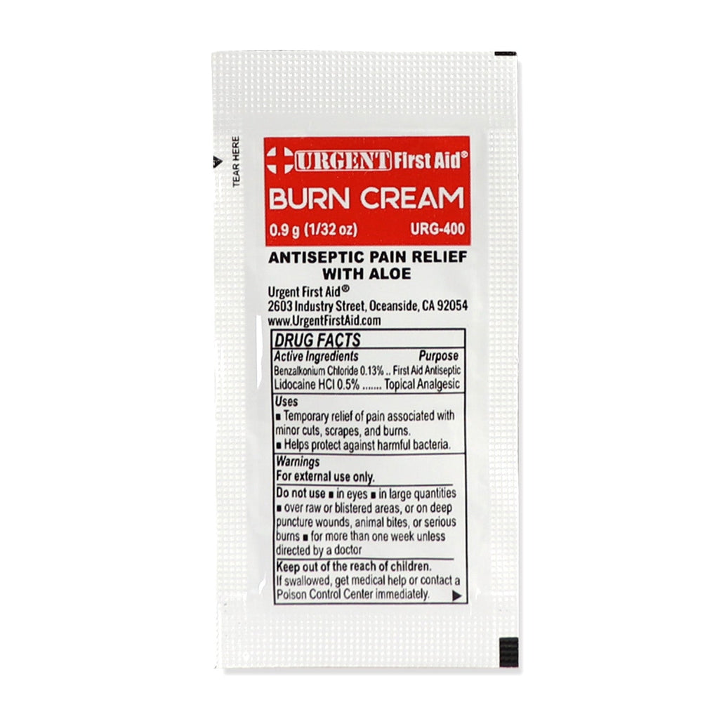 First Aid & Burn Cream .9gram, 25 Packets Per Box