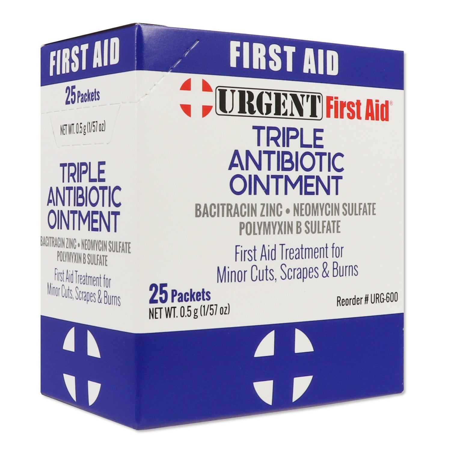 Triple Antibiotic Ointment, 0.5gm, 25 per box