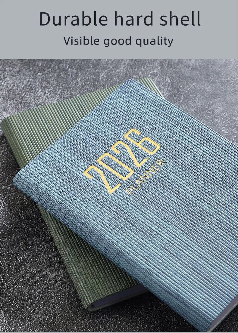 A7 2026 English Planner Book | Mini Pocket Weekly Calendar
