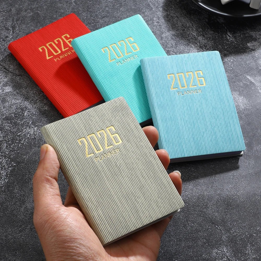 A7 2026 English Planner Book | Mini Pocket Weekly Calendar