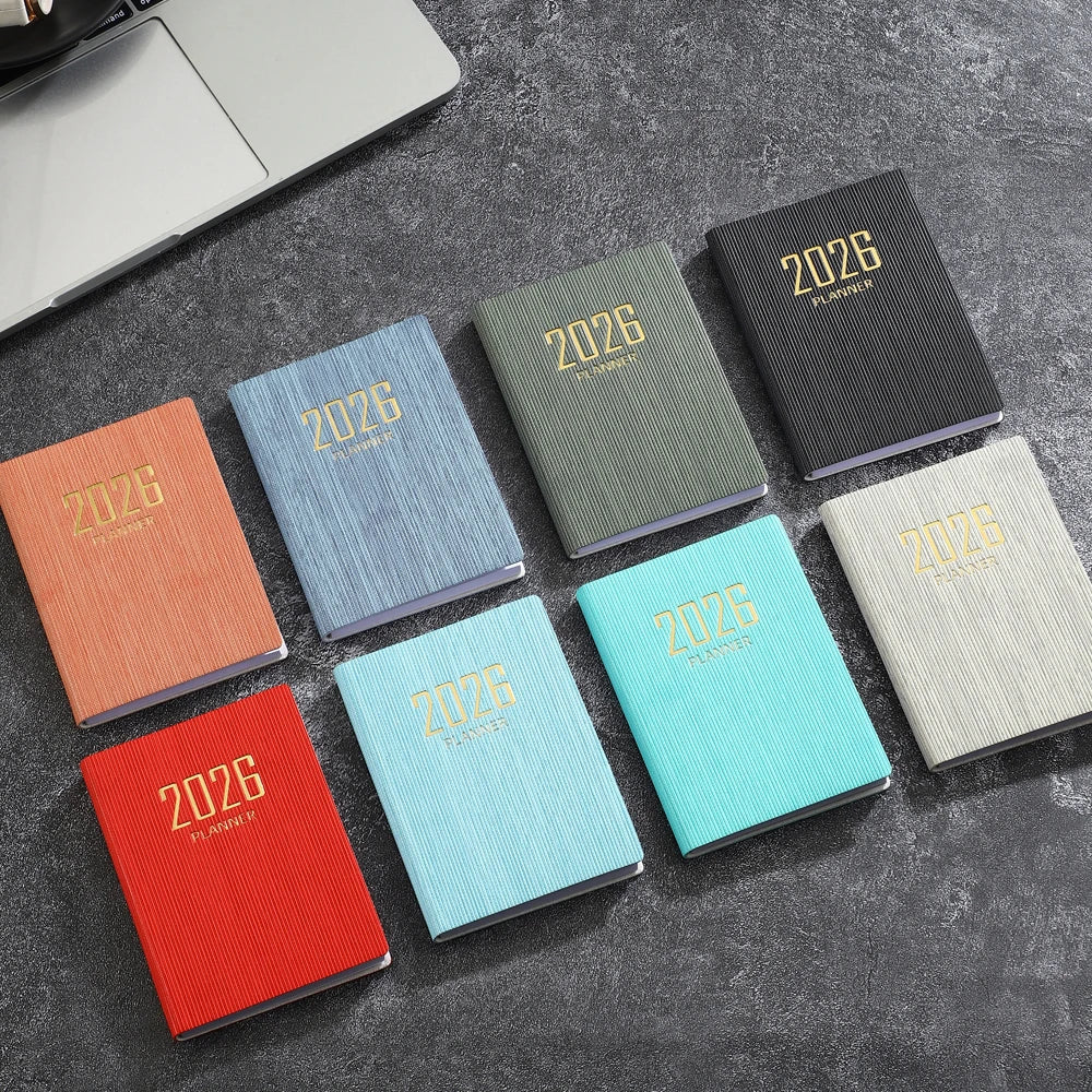 A7 2026 English Planner Book | Mini Pocket Weekly Calendar