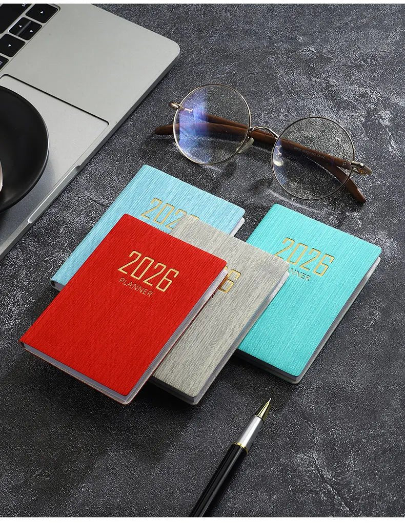 A7 2026 English Planner Book | Mini Pocket Weekly Calendar