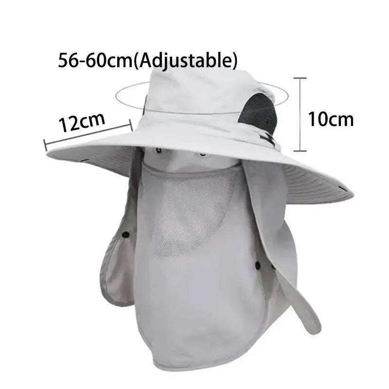 Adjustable Outdoor Fishing Hat | Breathable Sunshade Cap for Men and Women