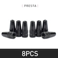 Aluminum Alloy Bike Valve Caps | 8-Piece Pack for Presta and Schrader Valves