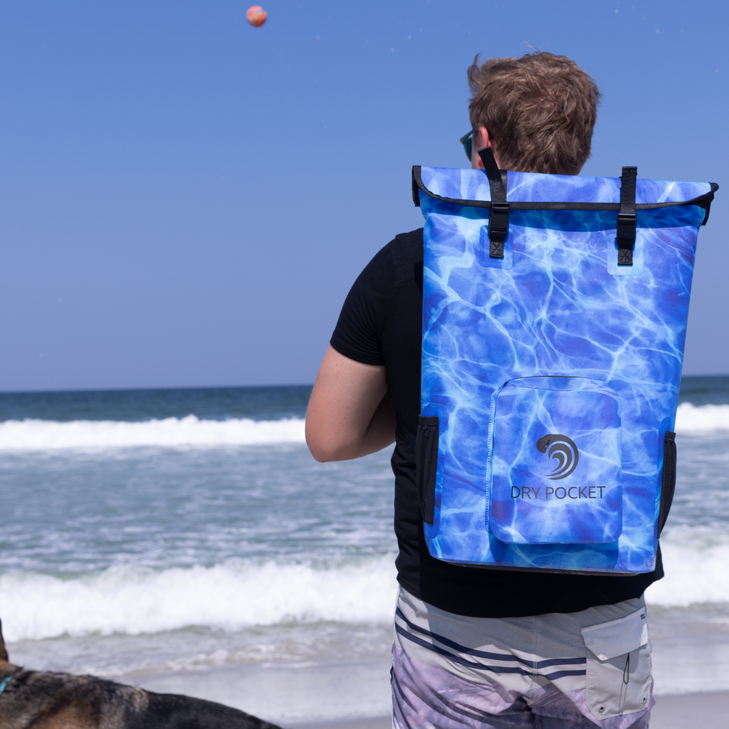 Waterproof Floating Backpack Cooler - Ocean Blue