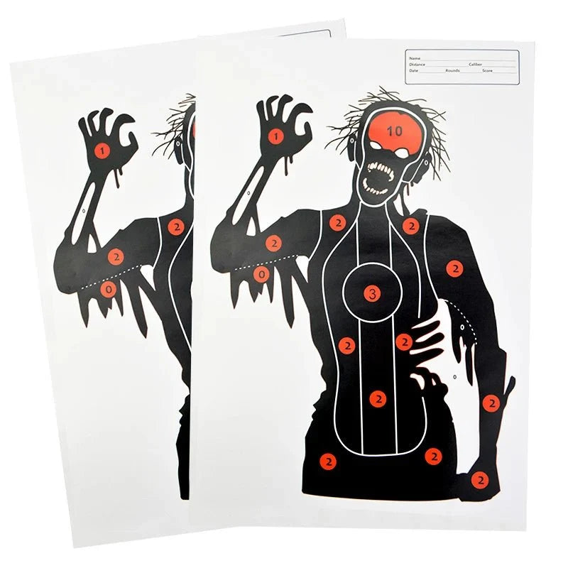 Archery Paper Targets | 5-Pack Large Practice Sheets for Shooting