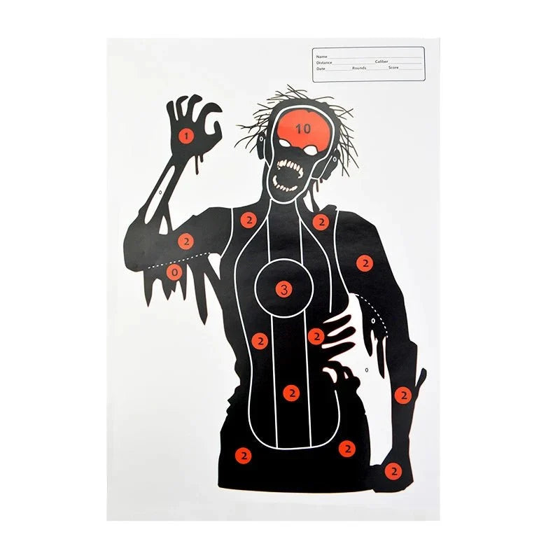 Archery Paper Targets | 5-Pack Large Practice Sheets for Shooting