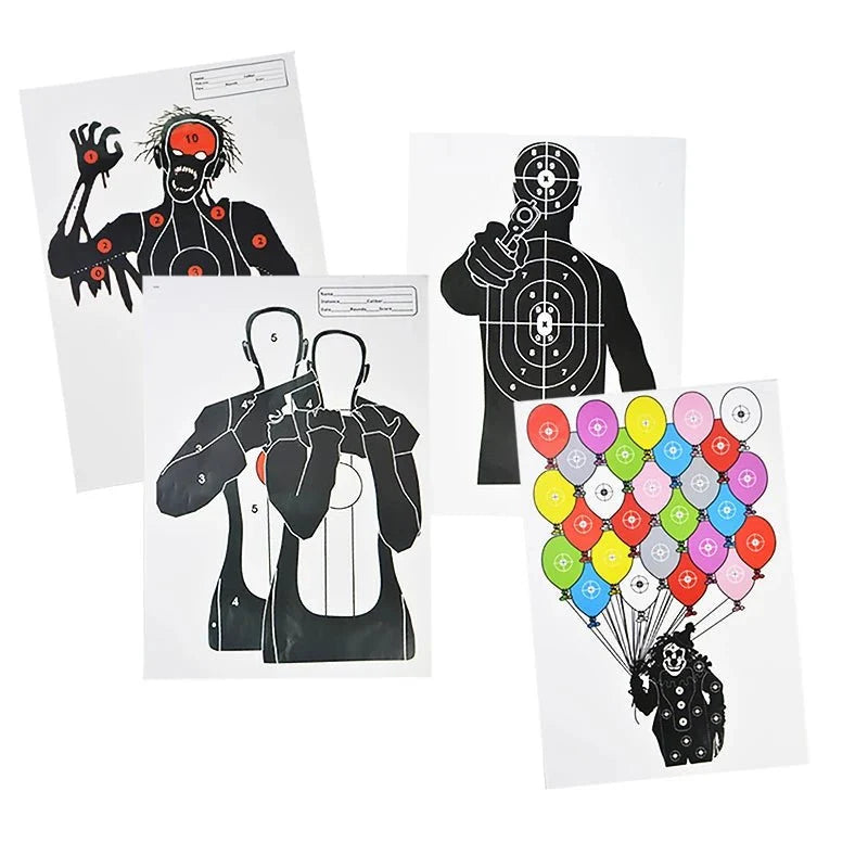 Archery Paper Targets | 5-Pack Large Practice Sheets for Shooting