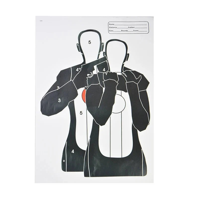 Archery Paper Targets | 5-Pack Large Practice Sheets for Shooting